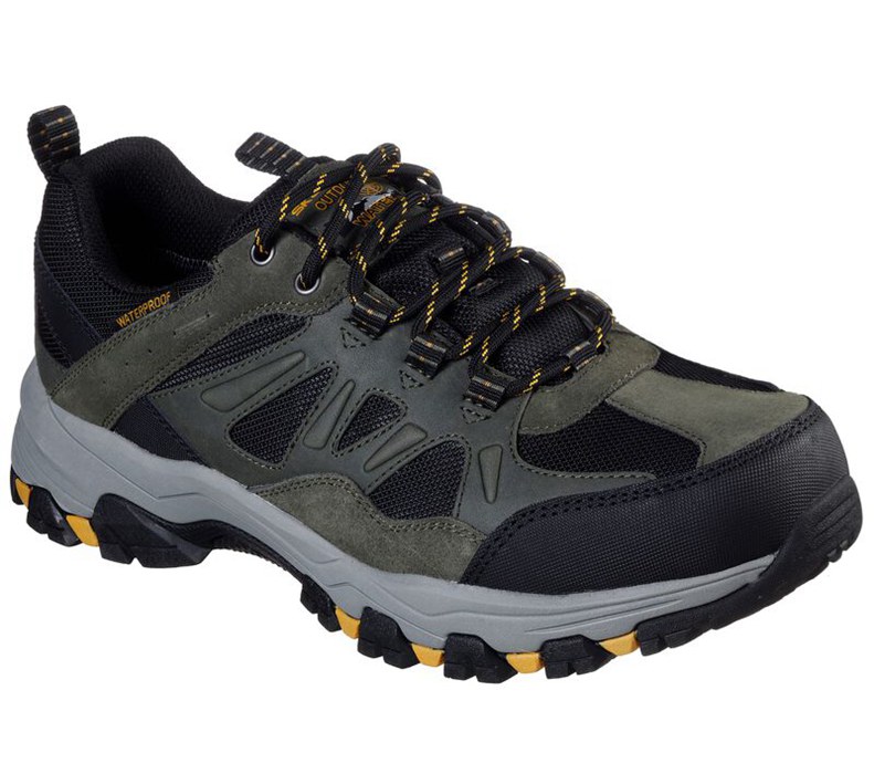 Skechers Relaxed Fit: Selmen - Enago - Mens Hiking Boots Olive/Black [AU-WO6713]